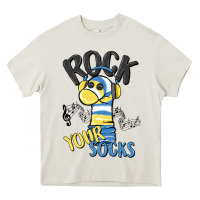 Cream rock your Heavy Core Tee - MaliasSmallBusiness