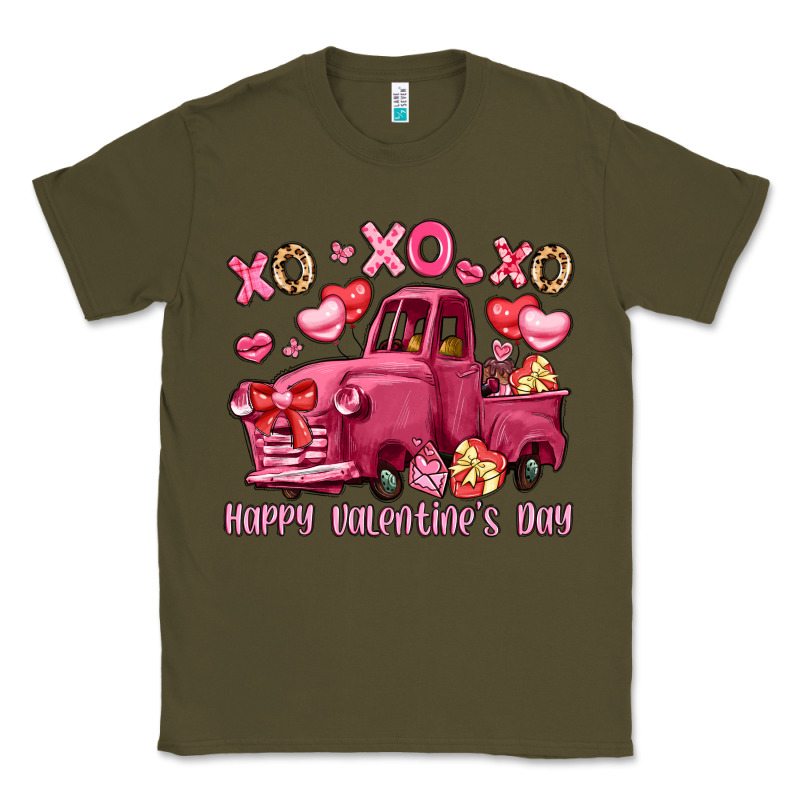 Xo Xo Xo Happy Valentine's Day Truck Classic Tee by LillyAllenDesigns | Teevron