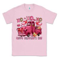 Bubblegum Pink xo xo xo happy valentine's day truck Classic Tee - LillyAllenDesigns