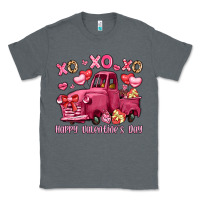 Charcoal Heather xo xo xo happy valentine's day truck Classic Tee - LillyAllenDesigns