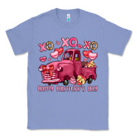 Colony Blue xo xo xo happy valentine's day truck Classic Tee - LillyAllenDesigns