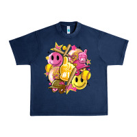 Navy retro softball Urban Heavy Tee - Artiststas