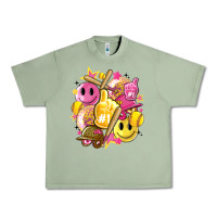 Oil Green retro softball Urban Heavy Tee - Artiststas