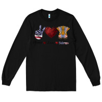 Black Peace Love Veteran Long Sleeve Tee - Bettercallsaul
