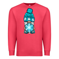 Cardinal winter gnome with snowflake Premium Sweatshirt - BundleAndBundleShop