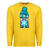 Lemon winter gnome with snowflake Premium Sweatshirt - BundleAndBundleShop