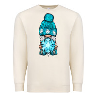 Sandshell winter gnome with snowflake Premium Sweatshirt - BundleAndBundleShop