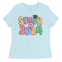 Baby Blue senior 2024 Ladies Tee - MaliasSmallBusiness