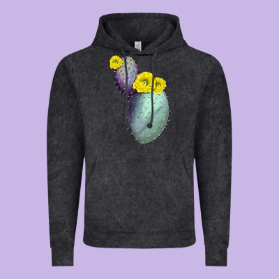 Opunthia Santa Rita Cactus Vintage Hoodie Designed By Lillyallendesigns