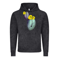Vintage Black Opunthia Santa Rita Cactus Vintage Hoodie - LillyAllenDesigns