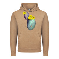 Vintage Coffee Opunthia Santa Rita Cactus Vintage Hoodie - LillyAllenDesigns