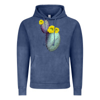 Vintage Denim Opunthia Santa Rita Cactus Vintage Hoodie - LillyAllenDesigns