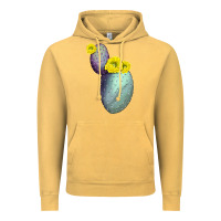 Vintage Mustard Opunthia Santa Rita Cactus Vintage Hoodie - LillyAllenDesigns