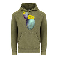 Vintage Olive Opunthia Santa Rita Cactus Vintage Hoodie - LillyAllenDesigns