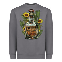 Storm Western whiskey bottle Heavyweight Sweatshirt - HowdyJamesFarm