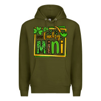 Army Green One lucky mini St. Patrick's Premium Hoodie - OliviaCreatesArt