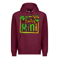 Burgundy One lucky mini St. Patrick's Premium Hoodie - OliviaCreatesArt