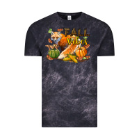 Cloud Black Fall Vibes Fox Vintage Tee - LillyAllenDesigns