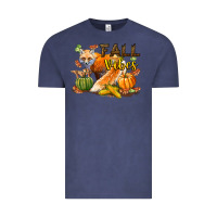 Vintage Denim Fall Vibes Fox Vintage Tee - LillyAllenDesigns