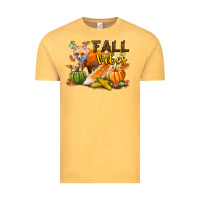Vintage Mustard Fall Vibes Fox Vintage Tee - LillyAllenDesigns