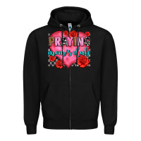 Black praying moms club olivia Zipper Hoodie - OliviaCreatesArt
