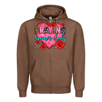 Chestnut praying moms club olivia Zipper Hoodie - OliviaCreatesArt