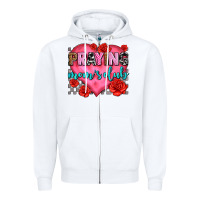 White praying moms club olivia Zipper Hoodie - OliviaCreatesArt