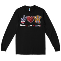 Black Peace Love Veteran Long Sleeve Tee - Bettercallsaul