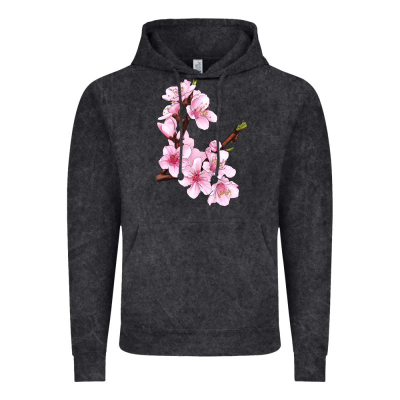 Peach Blossom Illustrations Vintage Hoodie by LillyAllenDesigns | Teevron