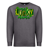 Charcoal Heather one lucky mama st patricks Premium Sweatshirt - FaDigitalArtStudio
