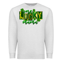 Oatmeal Heather one lucky mama st patricks Premium Sweatshirt - FaDigitalArtStudio