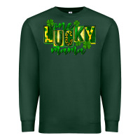 Sports Green one lucky mama st patricks Premium Sweatshirt - FaDigitalArtStudio
