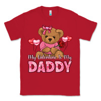 Red my valentine is my daddy Classic Tee - LillyAllenDesigns