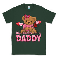 Sports Green my valentine is my daddy Classic Tee - LillyAllenDesigns