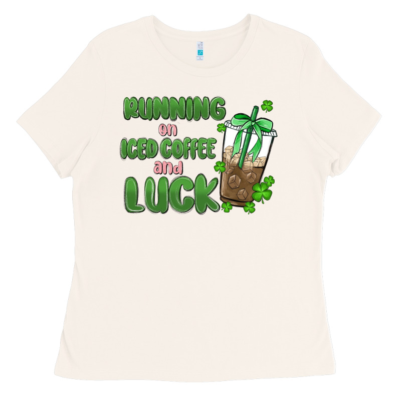 Iced Coffee And Luck Ladies Tee by MaliasSmallBusiness | Teevron