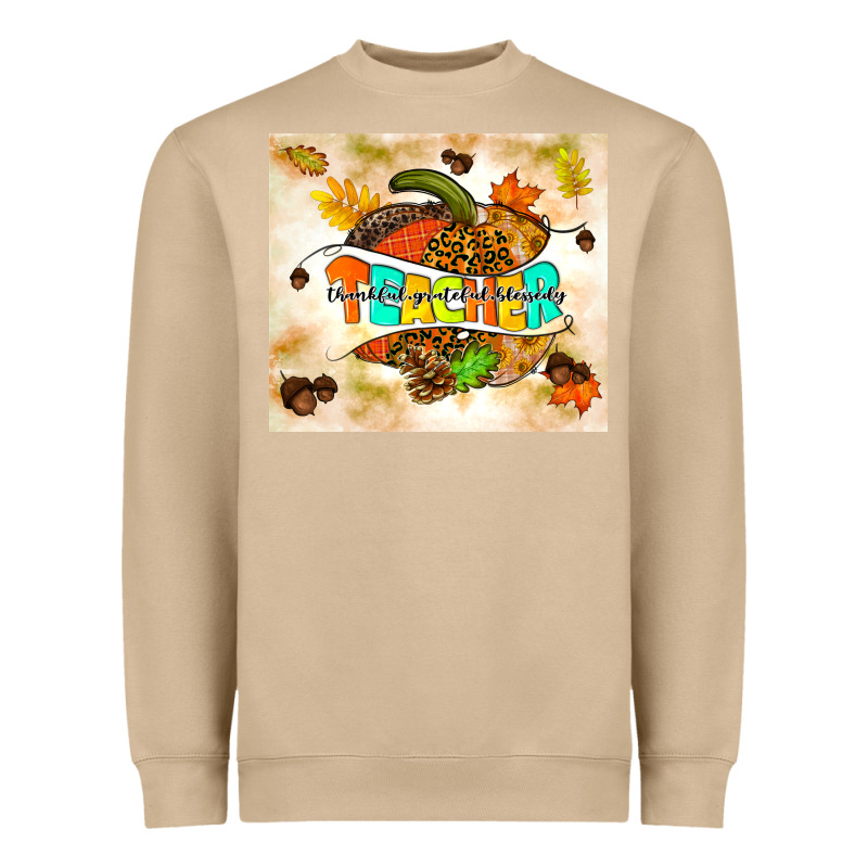 Fall Teacher Pumpkin Heavyweight Sweatshirt by TumblerDesignByShophia | Teevron