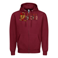 Burgundy love you forever olivia Zipper Hoodie - OliviaCreatesArt
