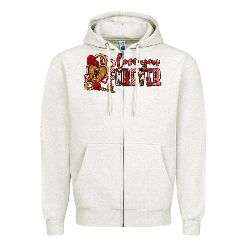 Love You Forever Olivia Zipper Hoodie by OliviaCreatesArt | Teevron