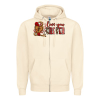 Sandshell love you forever olivia Zipper Hoodie - OliviaCreatesArt