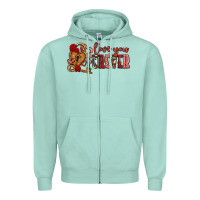 Seafoam love you forever olivia Zipper Hoodie - OliviaCreatesArt