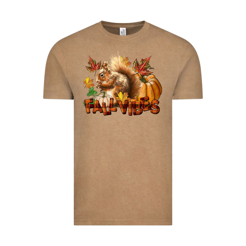 Fall Vibes Squirrel Vintage Tee by LillyAllenDesigns | Teevron