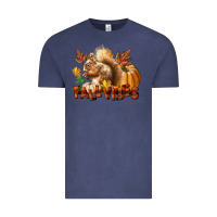 Vintage Denim Fall Vibes Squirrel Vintage Tee - LillyAllenDesigns