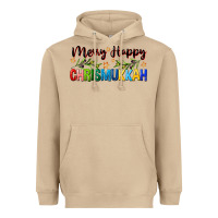 Mushroom merry happy chrismukkah with olive branch Heavyweight Hoodie - FaDigitalArtStudio