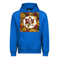 Cobalt joy to the world christmas cow Urban Hoodie - LillyAllenDesigns