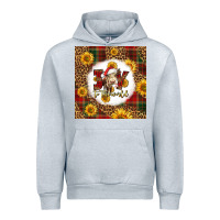 Heather Grey joy to the world christmas cow Urban Hoodie - LillyAllenDesigns