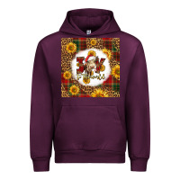 Mauve Wine joy to the world christmas cow Urban Hoodie - LillyAllenDesigns
