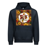 Navy joy to the world christmas cow Urban Hoodie - LillyAllenDesigns