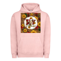 Pigment Salmon joy to the world christmas cow Urban Hoodie - LillyAllenDesigns