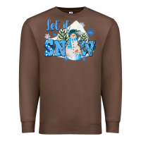 Chestnut let it snow christmas Premium Sweatshirt - FaDigitalArtStudio
