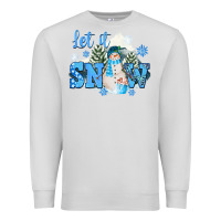 Dove Grey let it snow christmas Premium Sweatshirt - FaDigitalArtStudio